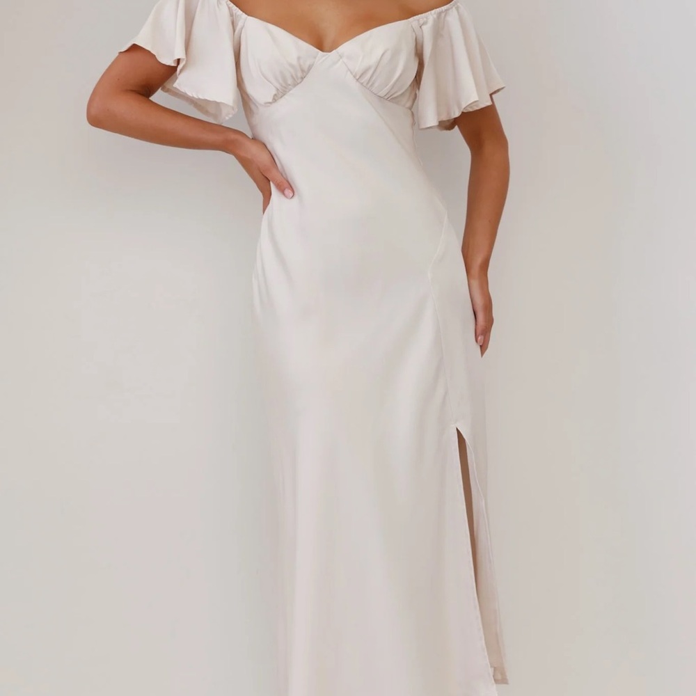 Cream midi dress Billy J